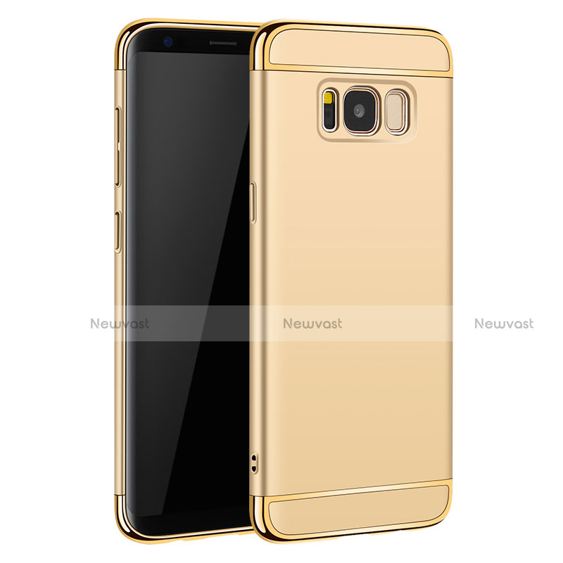 Luxury Metal Frame and Plastic Back Cover for Samsung Galaxy S8 Gold