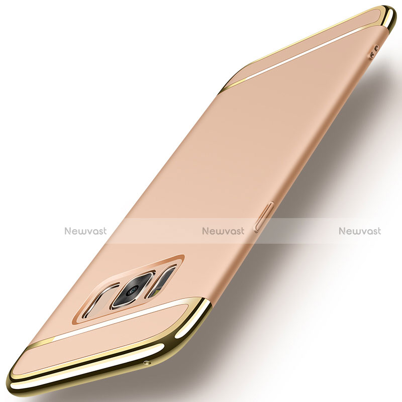 Luxury Metal Frame and Plastic Back Cover for Samsung Galaxy S8 Gold