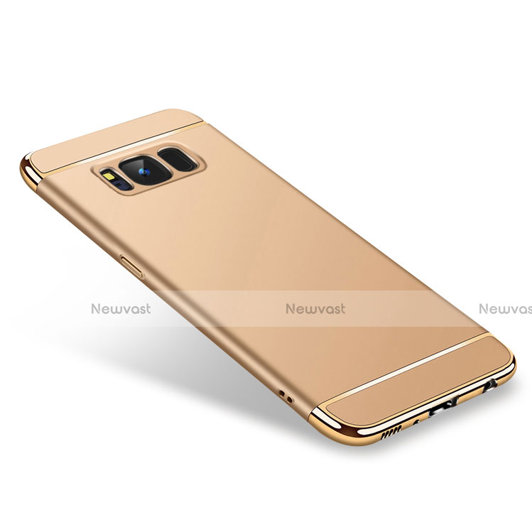 Luxury Metal Frame and Plastic Back Cover for Samsung Galaxy S8 Gold