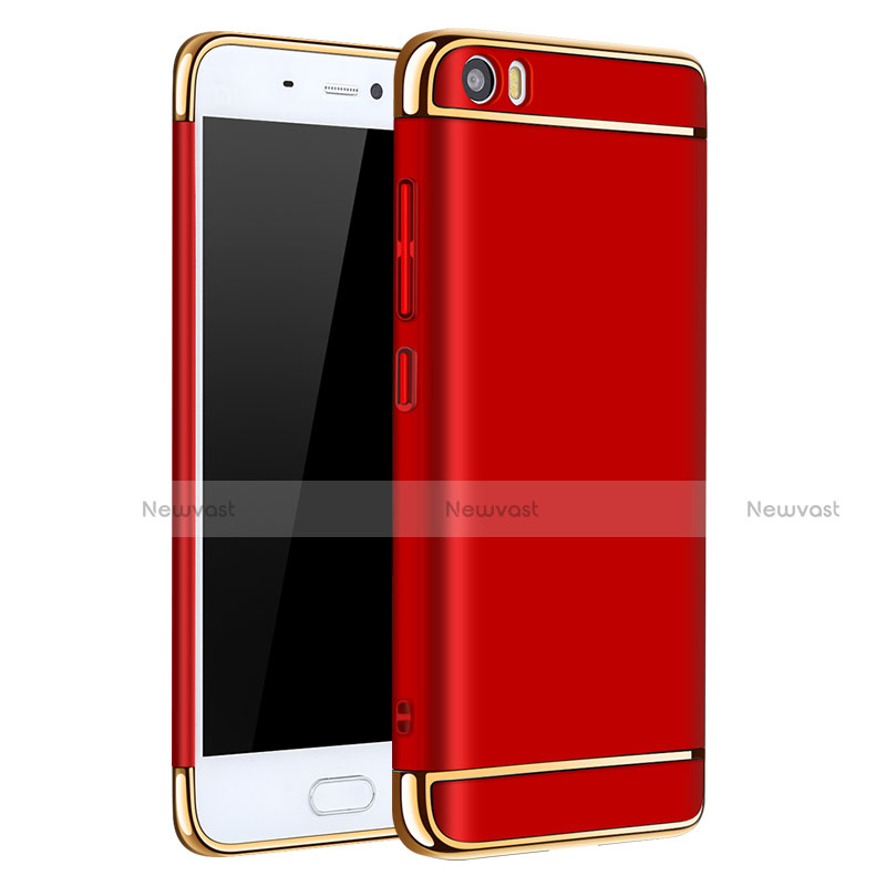 Luxury Metal Frame and Plastic Back Cover for Xiaomi Mi 5 Red