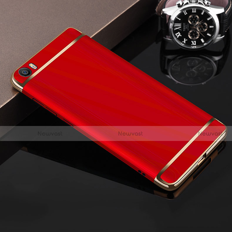 Luxury Metal Frame and Plastic Back Cover for Xiaomi Mi 5 Red