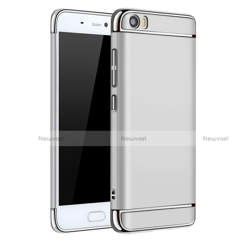 Luxury Metal Frame and Plastic Back Cover for Xiaomi Mi 5 Silver