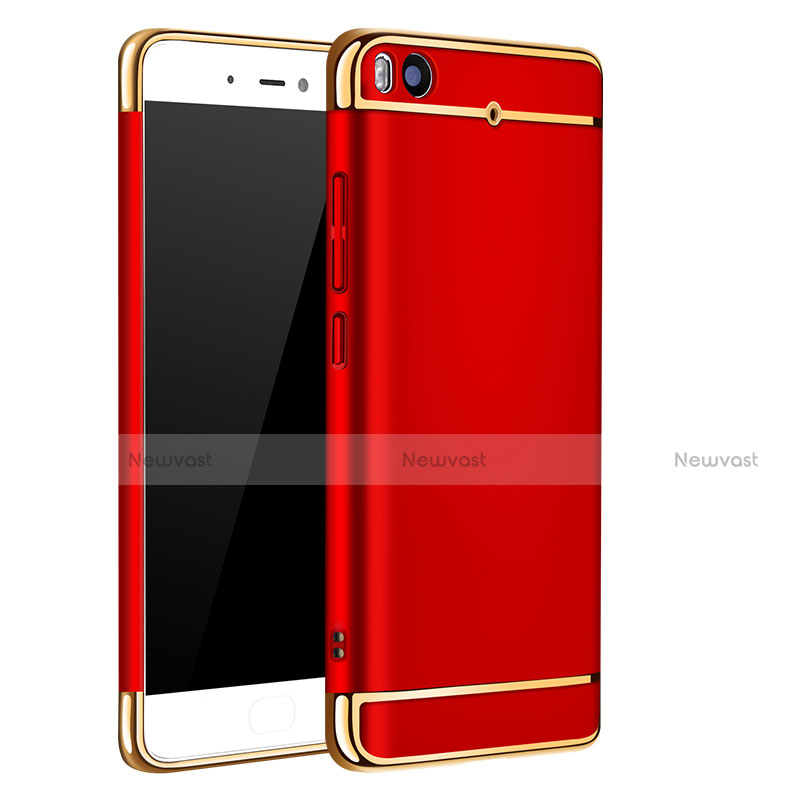 Luxury Metal Frame and Plastic Back Cover for Xiaomi Mi 5S 4G Red