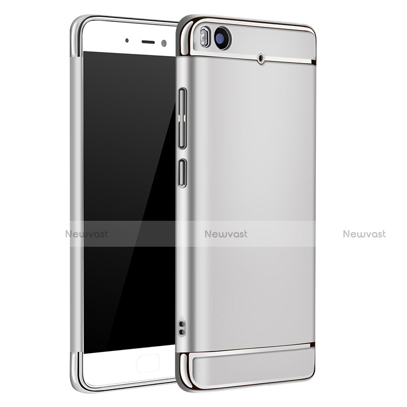 Luxury Metal Frame and Plastic Back Cover for Xiaomi Mi 5S 4G Silver