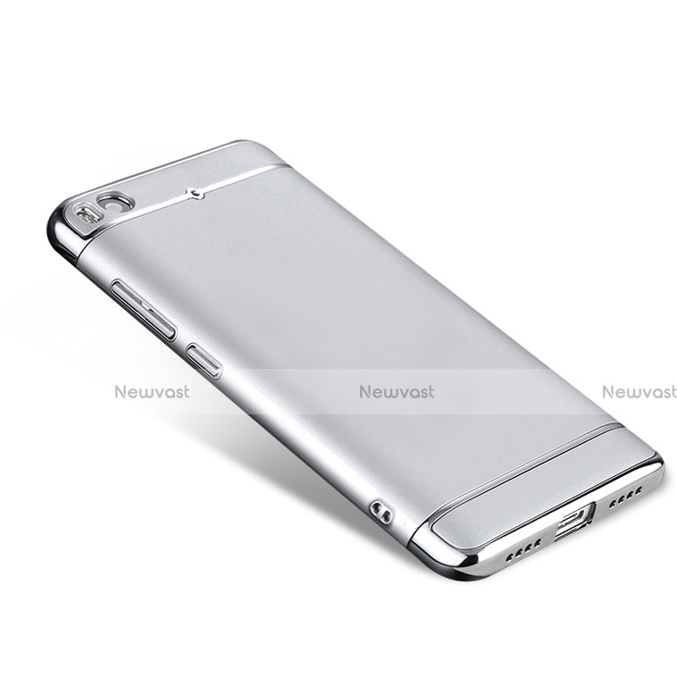 Luxury Metal Frame and Plastic Back Cover for Xiaomi Mi 5S 4G Silver