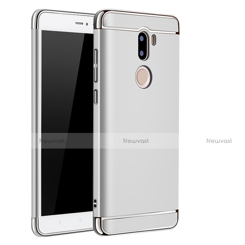 Luxury Metal Frame and Plastic Back Cover for Xiaomi Mi 5S Plus Silver