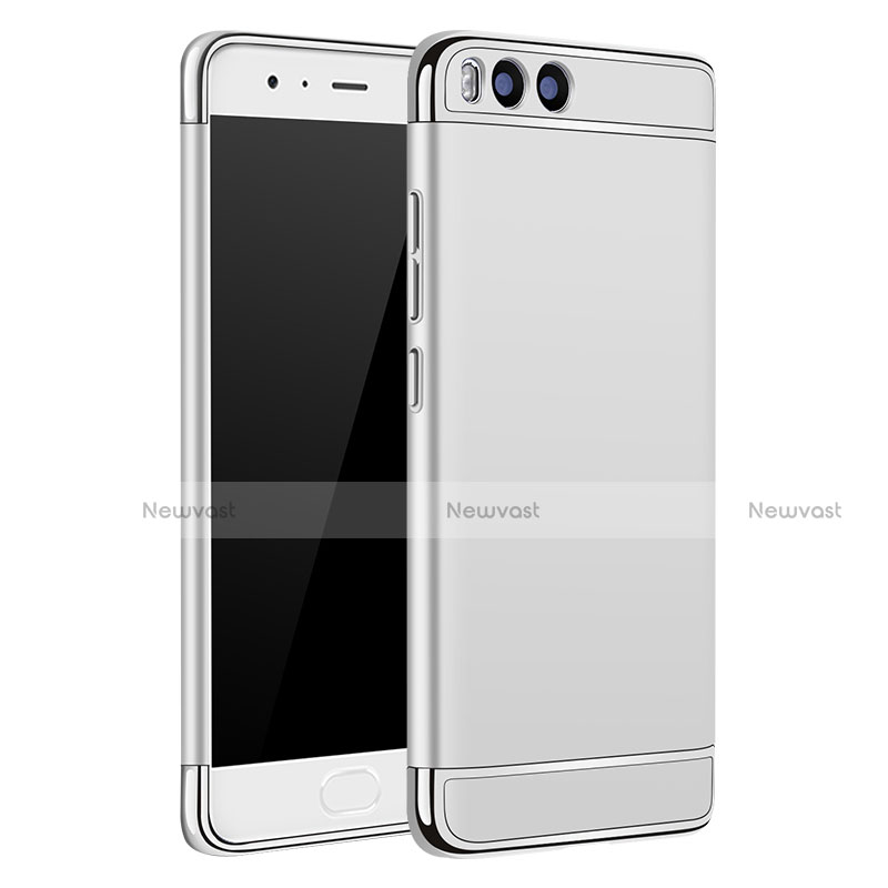 Luxury Metal Frame and Plastic Back Cover for Xiaomi Mi 6 Silver