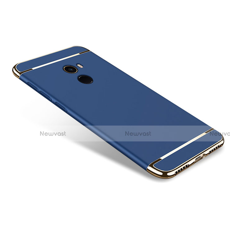 Luxury Metal Frame and Plastic Back Cover for Xiaomi Mi Mix 2 Blue