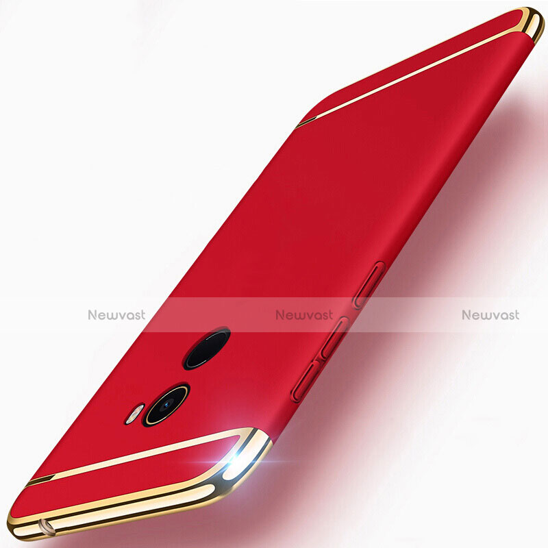 Luxury Metal Frame and Plastic Back Cover for Xiaomi Mi Mix 2 Red