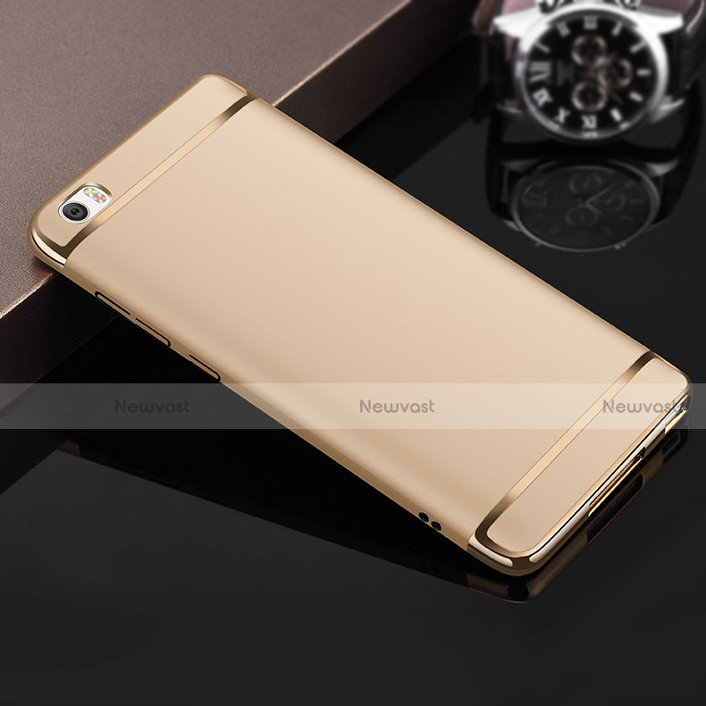 Luxury Metal Frame and Plastic Back Cover for Xiaomi Mi Note Gold