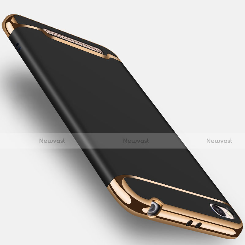 Luxury Metal Frame and Plastic Back Cover for Xiaomi Redmi 4A Black