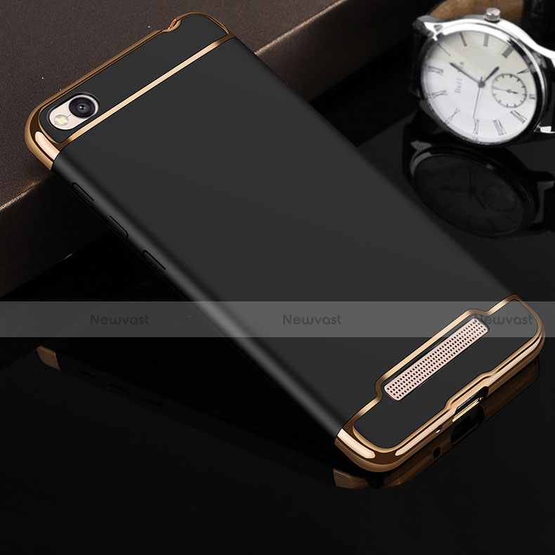 Luxury Metal Frame and Plastic Back Cover for Xiaomi Redmi 4A Black