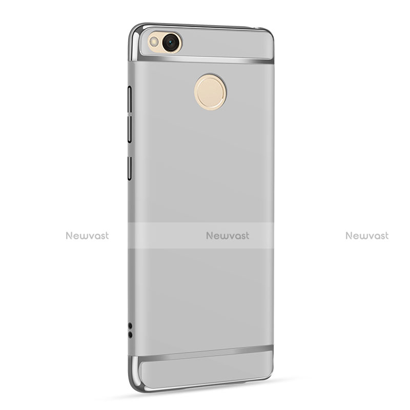 Luxury Metal Frame and Plastic Back Cover for Xiaomi Redmi 4X Silver