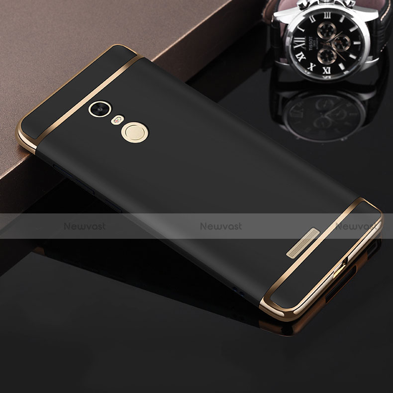 Luxury Metal Frame and Plastic Back Cover for Xiaomi Redmi Note 3 Black