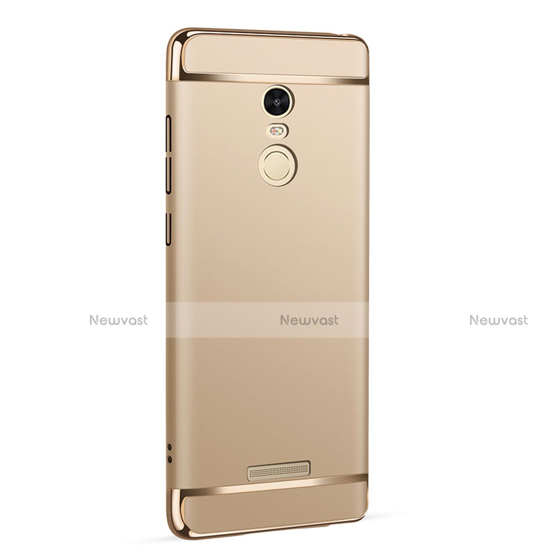 Luxury Metal Frame and Plastic Back Cover for Xiaomi Redmi Note 3 Gold