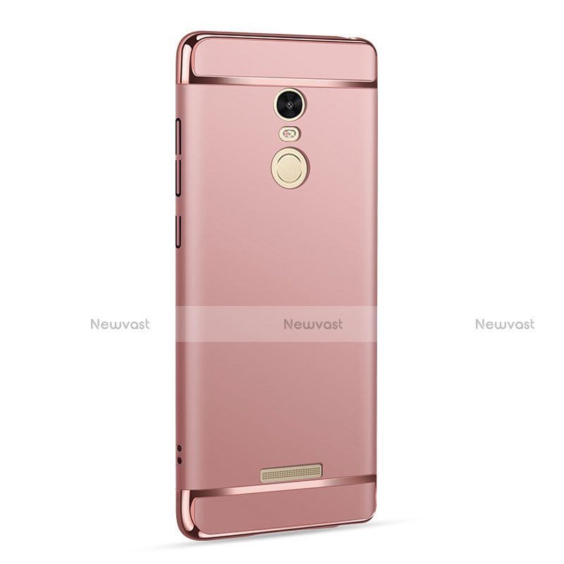 Luxury Metal Frame and Plastic Back Cover for Xiaomi Redmi Note 3 MediaTek Rose Gold