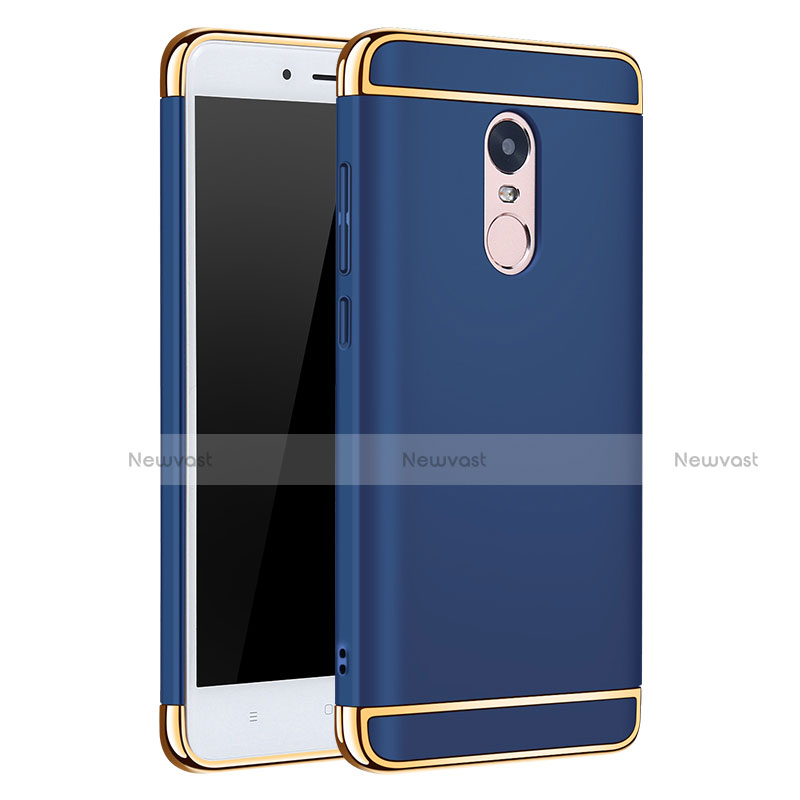 Luxury Metal Frame and Plastic Back Cover for Xiaomi Redmi Note 4 Standard Edition Blue