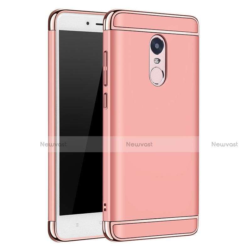 Luxury Metal Frame and Plastic Back Cover for Xiaomi Redmi Note 4 Standard Edition Rose Gold