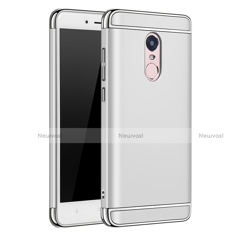 Luxury Metal Frame and Plastic Back Cover for Xiaomi Redmi Note 4X Silver