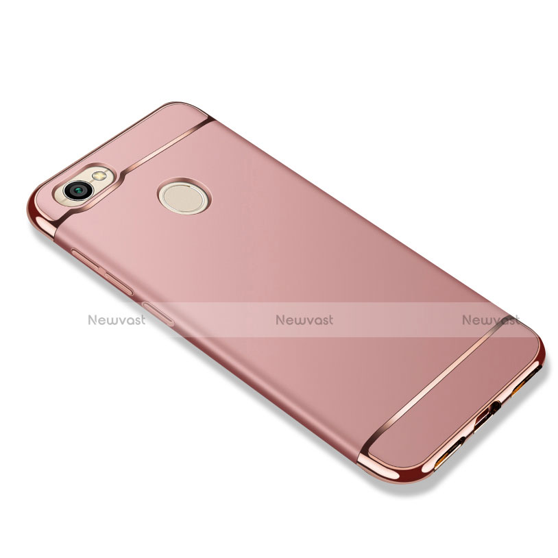 Luxury Metal Frame and Plastic Back Cover for Xiaomi Redmi Note 5A High Edition Rose Gold