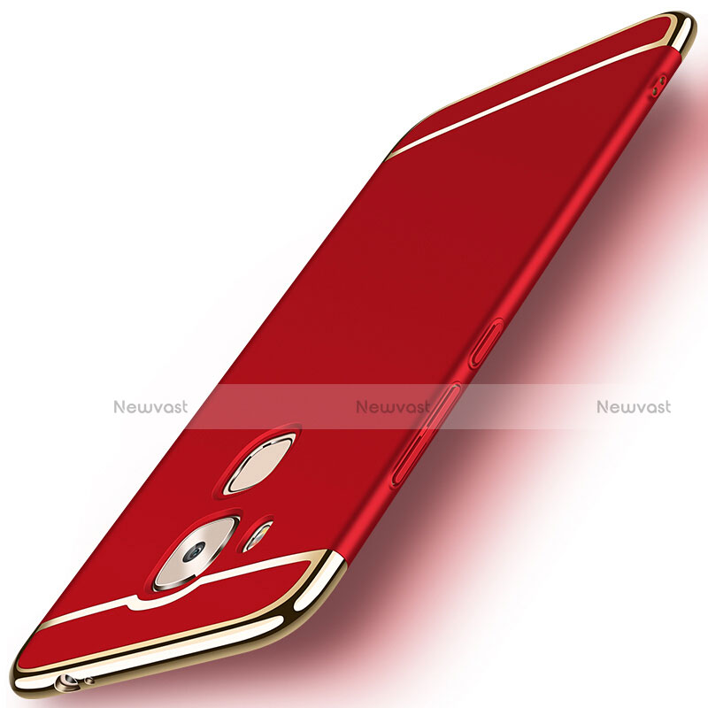 Luxury Metal Frame and Plastic Back Cover M01 for Huawei G9 Plus Red