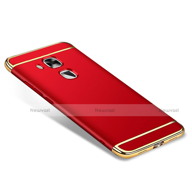 Luxury Metal Frame and Plastic Back Cover M01 for Huawei G9 Plus Red