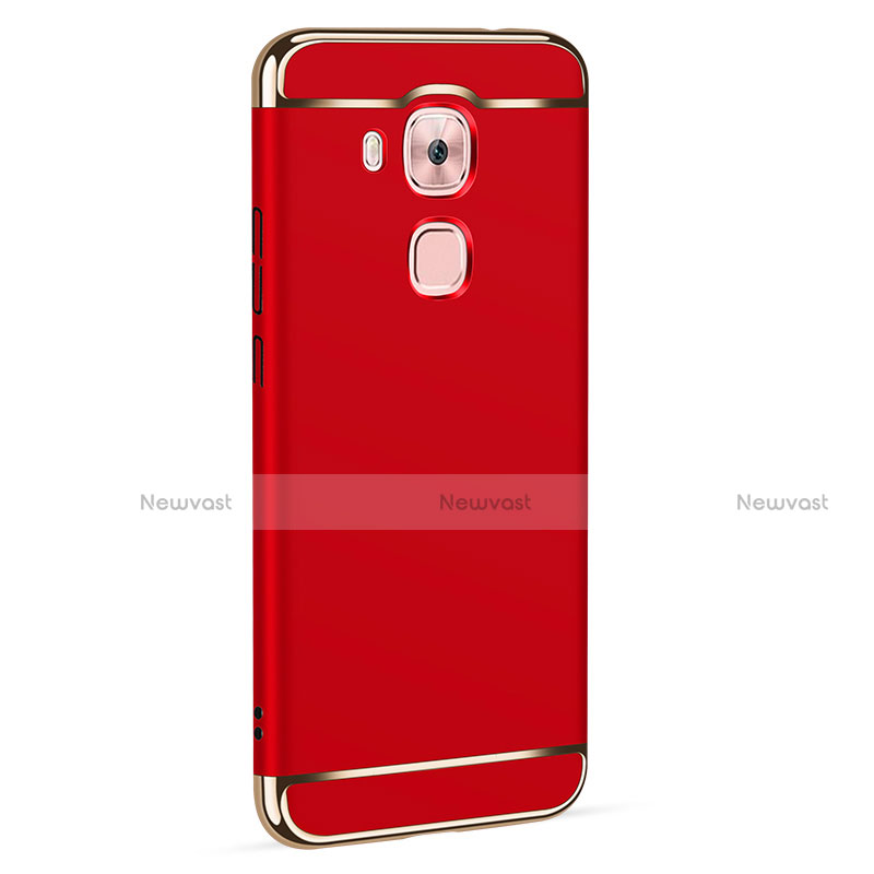 Luxury Metal Frame and Plastic Back Cover M01 for Huawei G9 Plus Red