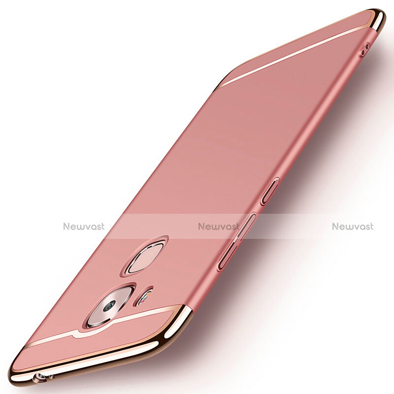 Luxury Metal Frame and Plastic Back Cover M01 for Huawei G9 Plus Rose Gold