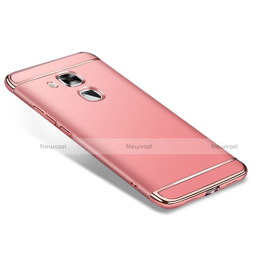 Luxury Metal Frame and Plastic Back Cover M01 for Huawei G9 Plus Rose Gold