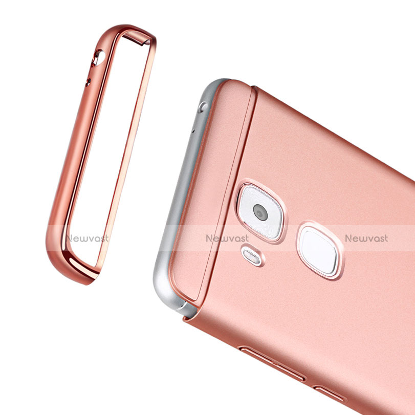 Luxury Metal Frame and Plastic Back Cover M01 for Huawei G9 Plus Rose Gold