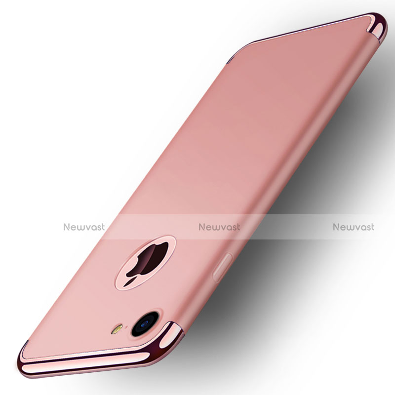 Luxury Metal Frame and Plastic Back Cover M02 for Apple iPhone 7 Rose Gold