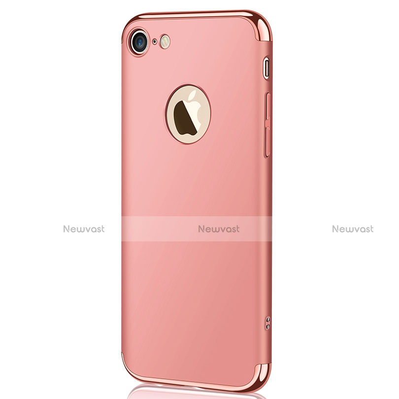 Luxury Metal Frame and Plastic Back Cover M02 for Apple iPhone 7 Rose Gold