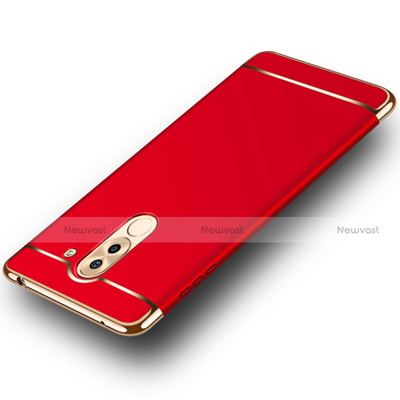 Luxury Metal Frame and Plastic Back Cover M02 for Huawei GR5 (2017) Red