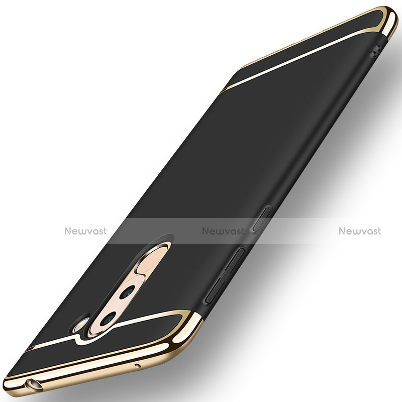 Luxury Metal Frame and Plastic Back Cover M02 for Huawei Honor 6X Black