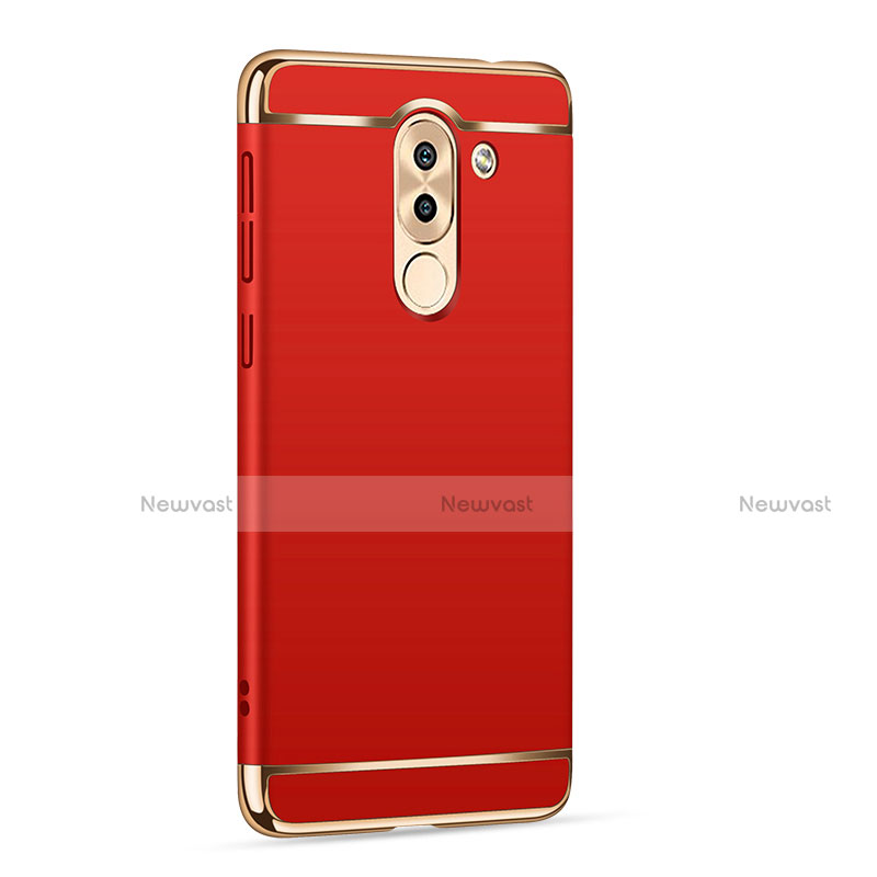 Luxury Metal Frame and Plastic Back Cover M02 for Huawei Honor 6X Red