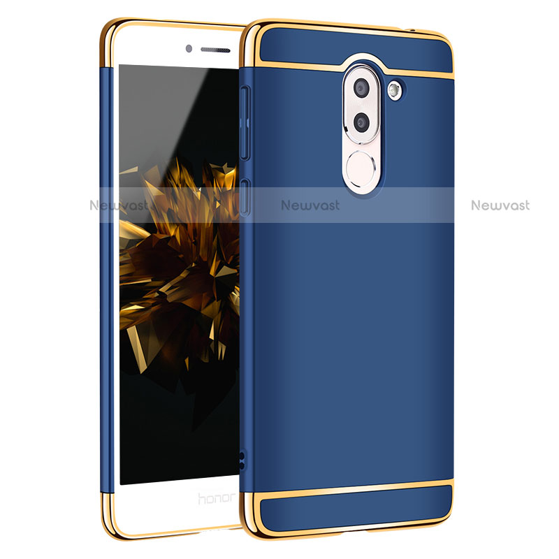 Luxury Metal Frame and Plastic Back Cover M02 for Huawei Mate 9 Lite Blue