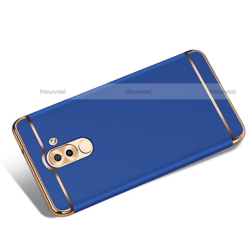 Luxury Metal Frame and Plastic Back Cover M02 for Huawei Mate 9 Lite Blue