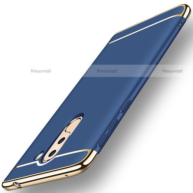 Luxury Metal Frame and Plastic Back Cover M02 for Huawei Mate 9 Lite Blue