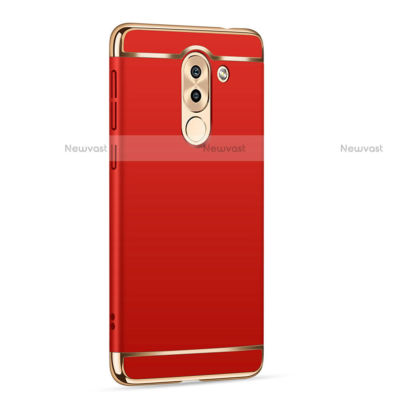 Luxury Metal Frame and Plastic Back Cover M02 for Huawei Mate 9 Lite Red
