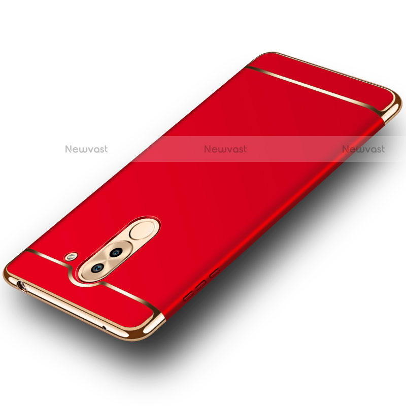 Luxury Metal Frame and Plastic Back Cover M02 for Huawei Mate 9 Lite Red