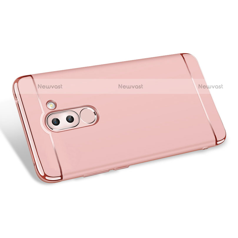 Luxury Metal Frame and Plastic Back Cover M02 for Huawei Mate 9 Lite Rose Gold