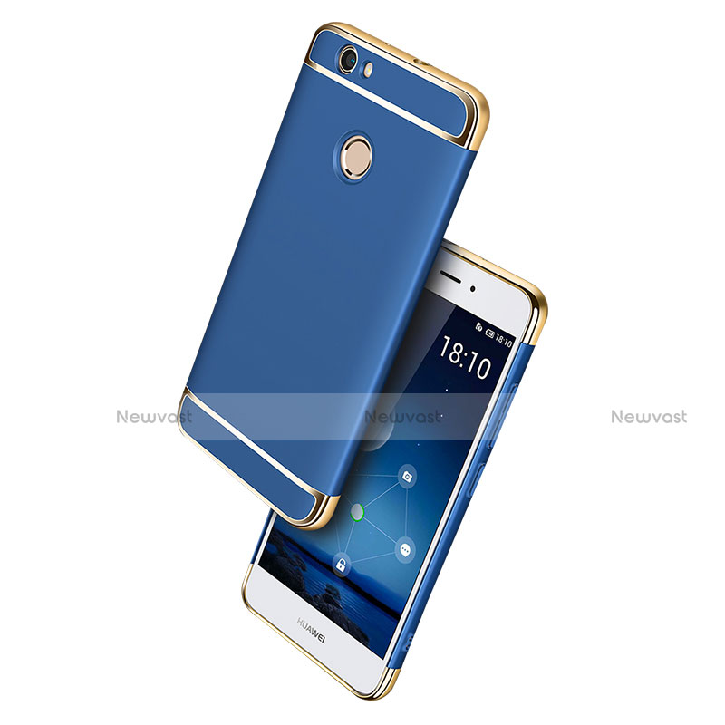 Luxury Metal Frame and Plastic Back Cover M02 for Huawei Nova Blue