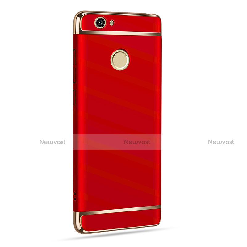 Luxury Metal Frame and Plastic Back Cover M02 for Huawei Nova Red