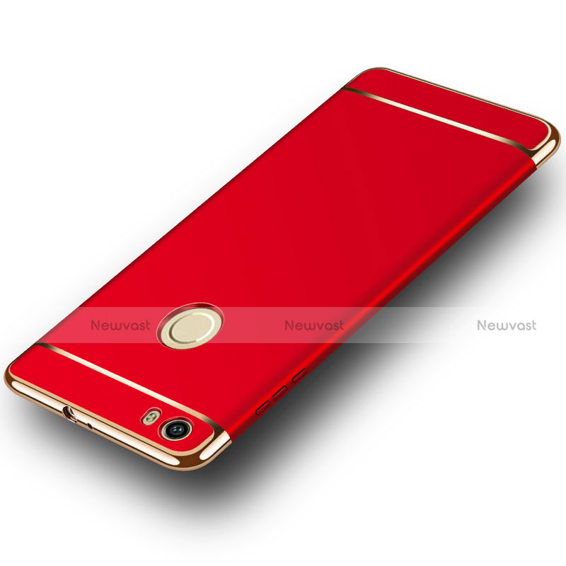 Luxury Metal Frame and Plastic Back Cover M02 for Huawei Nova Red