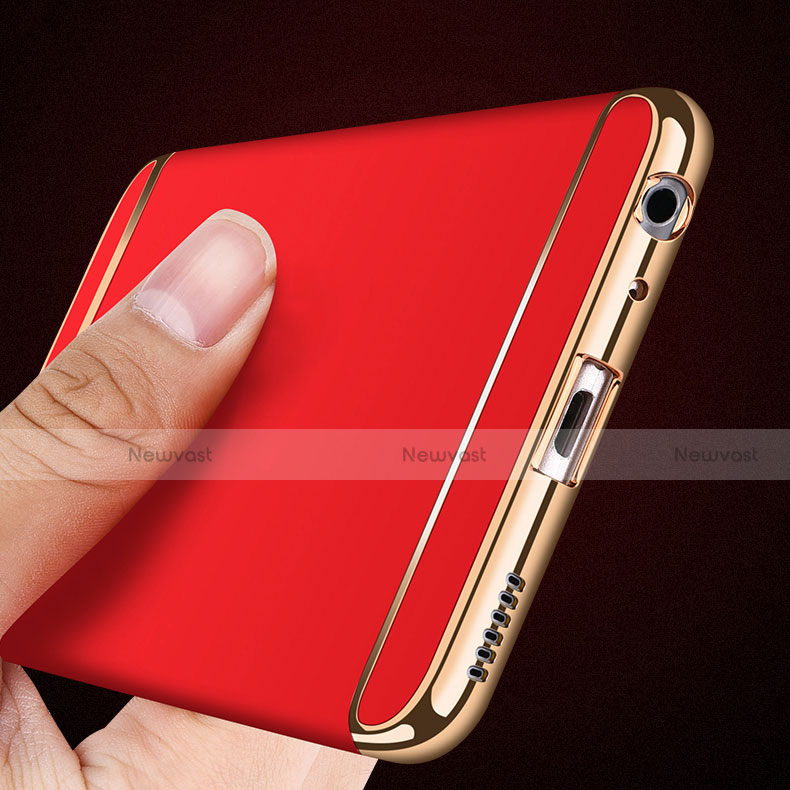 Luxury Metal Frame and Plastic Back Cover M02 for Huawei P10 Red