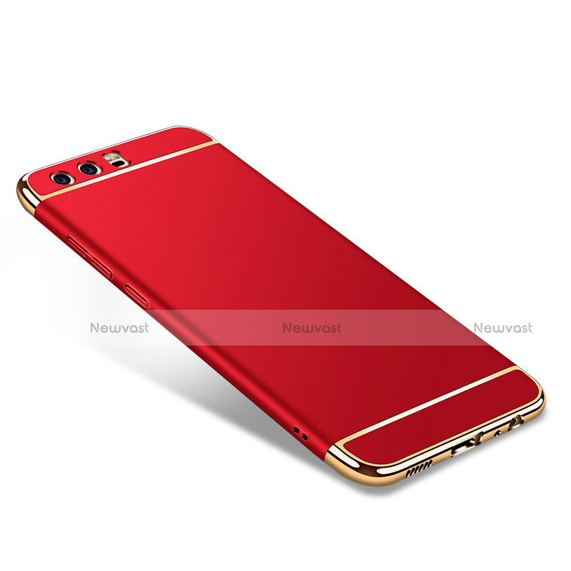 Luxury Metal Frame and Plastic Back Cover M02 for Huawei P10 Red