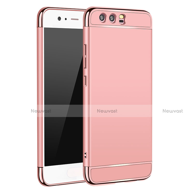 Luxury Metal Frame and Plastic Back Cover M02 for Huawei P10 Rose Gold