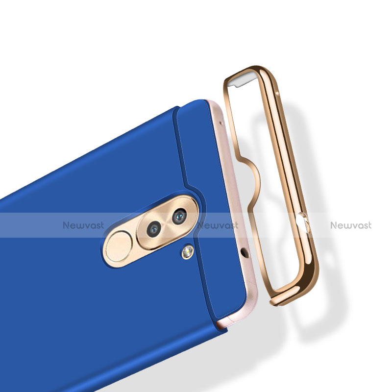 Luxury Metal Frame and Plastic Back Cover M03 for Huawei GR5 (2017) Blue