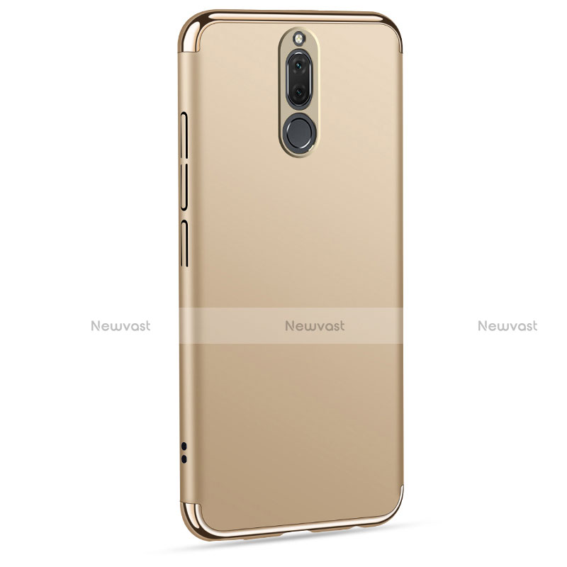 Luxury Metal Frame and Plastic Back Cover with Finger Ring Stand A01 for Huawei Mate 10 Lite