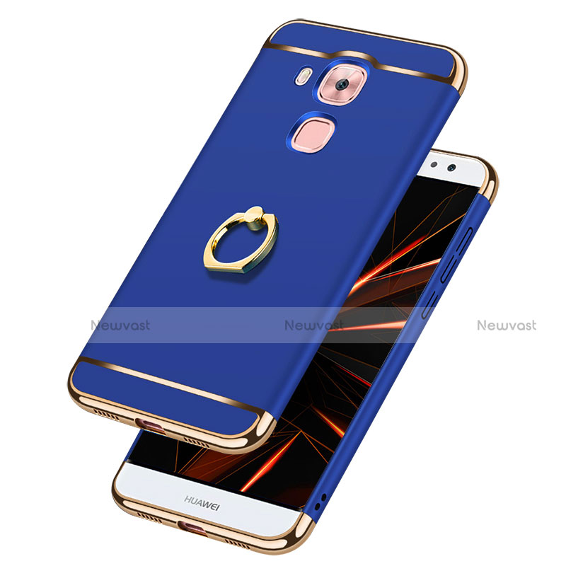 Luxury Metal Frame and Plastic Back Cover with Finger Ring Stand A01 for Huawei Nova Plus